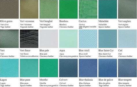 hermes green color chart.